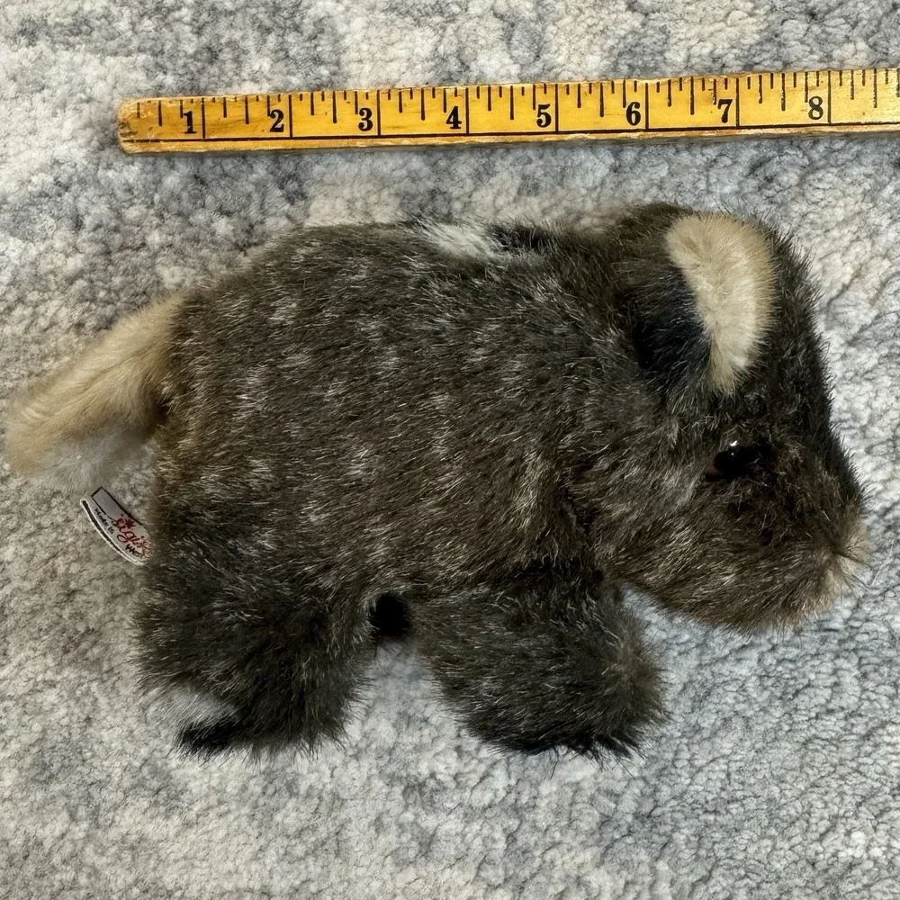 NWT Vintage Sigikid West Germany Realistic Boar Piglet Wildschwein Plush Rare